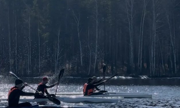 Наши гребцы на учебно-тренировочном мероприятии по специальной физической подготовке в Рефтинском!